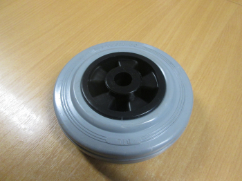 5Inch Wheel Grey Rubber/Plastic Plain Bore 90KG PressureWasher